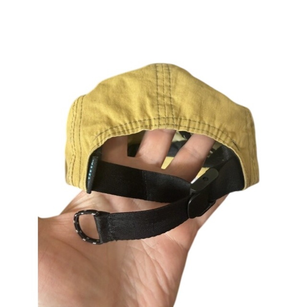 Kuhl Uberkuhl 5 Panel Hat Mens Tan Khaki Cotton Nylon Adjustable Strap Cap EUC - Picture 4 of 6